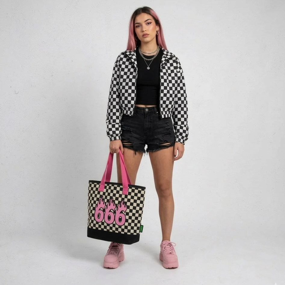 Tote Bag 666 Flames